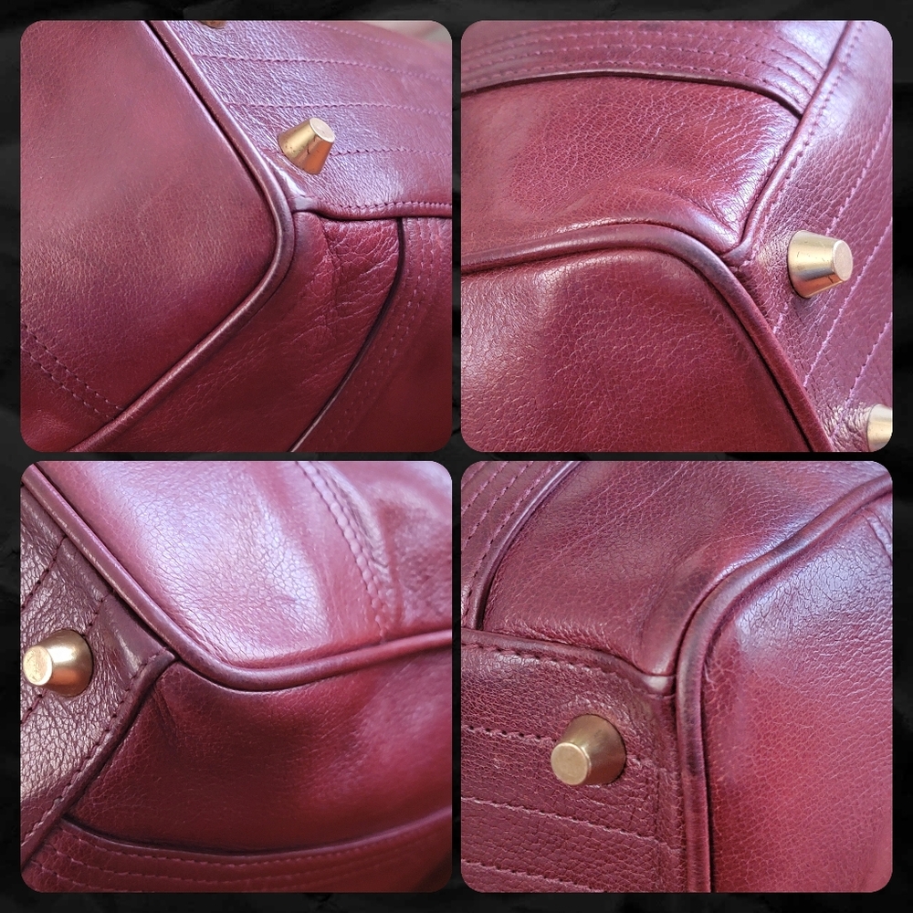 Coach 9704 Buffalo Hide Paper Bag Tote Mahogany Brown Leather Vintage Bag - Picture 8 of 16